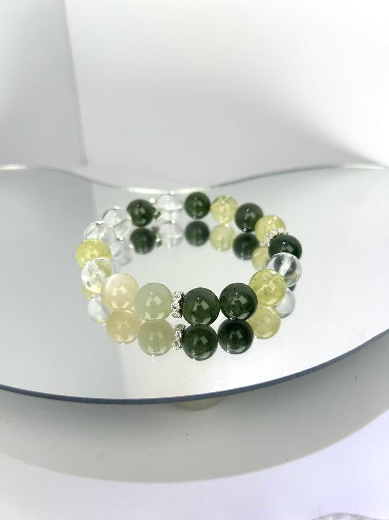 Wealth & Calm Crystal Bracelet – Attract Fortune, Soothe Mind