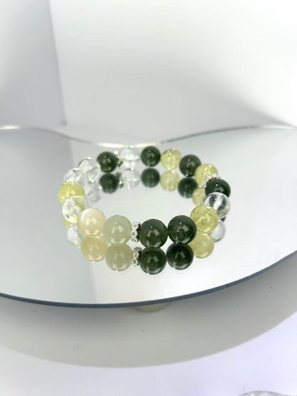 Wealth & Calm Crystal Bracelet – Attract Fortune, Soothe Mind