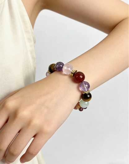 Multi-Gemstone Bracelet – Balance Chakras, Attract Good Fortune