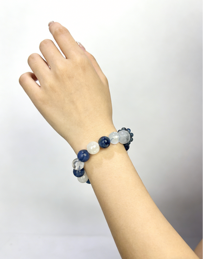 Calm & Clarity Crystal Bracelet – Soothe Mind, Enhance Wisdom
