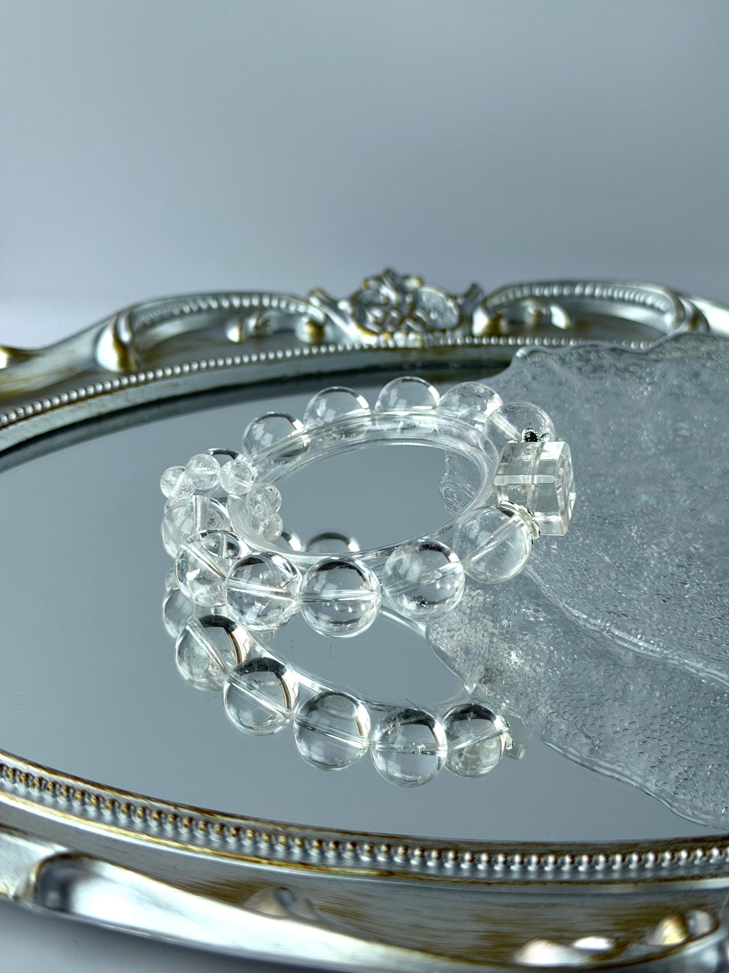 Clear Quartz Healing Crystal Bracelet - The Master Healer for Energy Purification & Divine Clarity