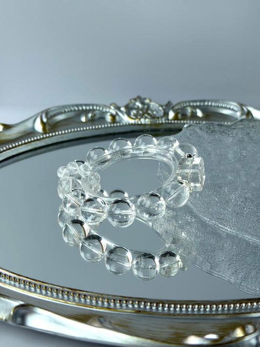 Clear Quartz Healing Crystal Bracelet - The Master Healer for Energy Purification & Divine Clarity