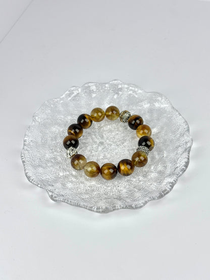 Yellow Citrine & Yellow Tiger's Eye Bracelet – Unlock Wealth Luck and Attract Fortune