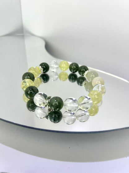 Wealth & Calm Crystal Bracelet – Attract Fortune, Soothe Mind