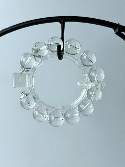 Clear Quartz Healing Crystal Bracelet - The Master Healer for Energy Purification & Divine Clarity