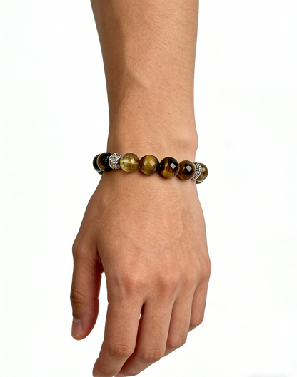 Yellow Citrine & Yellow Tiger's Eye Bracelet – Unlock Wealth Luck and Attract Fortune